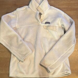 Patagonia Cream Pullover Fleece Large